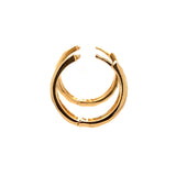 Gold Textured And Smooth Hoop Earrings, Gold Jewellery Sydney Australia