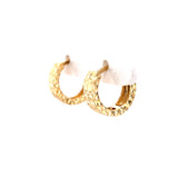 Thick Geometric Hoop Earrings, Gold Jewellery Sydney Australia