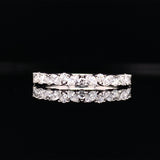 3/4 Round Oval Eternity Ring, Sydney Engagement Ring