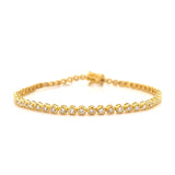 Yellow Round Brilliant Cut Tennis Bracelet, Gold Jewellery Sydney Australia