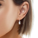 Lattice Dangling Diamond Earrings, Gold Jewellery Sydney Australia
