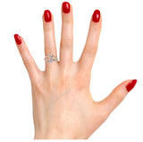 Rose And White Gold Sleek Lines Dress Ring, Gold Jewellery Sydney Australia