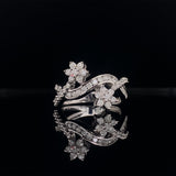 floral starburst diamond dress ring, Gold Jewellery Sydney Australia