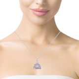White Gold Buddha Pendant, Gold Jewellery Sydney Australia