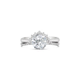 Solitaire engagement ring with matching eternity band, Sydney Engagement Ring