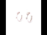 Diamond Hoops Earrings, Gold Jewellery Sydney Australia