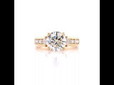 Yellow Gold Three Stone Channel Engagement Ring Setting, Sydney Engagement Ring