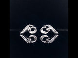 18k white gold diamond heart earrings video, Gold Jewellery Sydney Australia