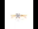 Yellow Gold Solitaire Diamond Engagement Ring, Sydney Engagement Ring