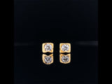 18k yellow gold diamond bezel setting stud earrings video, Gold Jewellery Sydney Australia