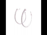 Oval Diamond Hoop Earrings, Gold Jewellery Sydney Australia