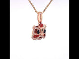 Rose Dancing Lion Pendant, Gold Jewellery Sydney Australia