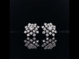 18k white gold snowflake diamond earrings video, Gold Jewellery Sydney Australia