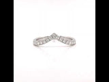 White Pointed Crown Diamond Ring, Sydney Wedding Ring