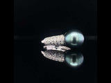 Magnificent Pearl And Diamond Ring, Gold Jewellery Sydney Australia
