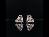 18k white gold diamond heart earrings video, Gold Jewellery Sydney Australia