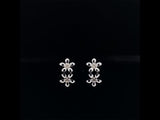 18k white gold diamond floral earrings video, Gold Jewellery Sydney Australia