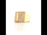 Initial Ring, Gold Jewellery Sydney Australia