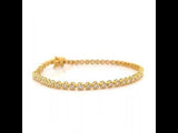 Yellow Round Brilliant Cut Tennis Bracelet, Gold Jewellery Sydney Australia