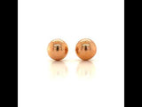 Rose Gold Ball Earring Studs, Gold Jewellery Sydney Australia