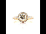 Yellow Halo Engagement Ring, Sydney Engagement Ring