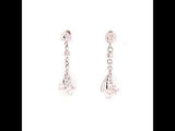 White Gold Drop Earrings, Gold Jewellery Sydney Australia