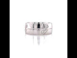 Men's Diamond And Lines Wedding Ring, Sydney Wedding Ring
