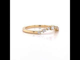 Curved Shared Prong Diamond Ring, Sydney Wedding Ring