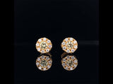 18k rose gold coloured diamond stud earrings video, Gold Jewellery Sydney Australia