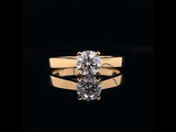 Yellow Gold Four Prong Diamond Engagement Ring, Sydney Engagement Ring