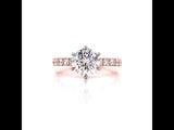 Rose Gold Six Prong Engagement Ring, Sydney Engagement Ring
