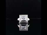 Princess cut channel setting diamond engagement ring video, Sydney Engagement Ring