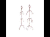 White Gold Palm Earrings, Gold Jewellery Sydney Australia