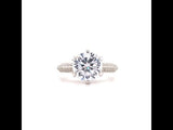 Six prong pavé setting engagement ring video, Sydney Engagement Ring