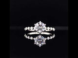 Round Cut Shared Prong Engagement Ring, Sydney Engagement Ring
