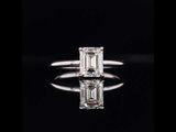 Classic Emerald Cut Solitaire Diamond Engagement Ring, Sydney Engagement Ring