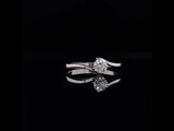 Sleek twin lines diamond ring video, Gold Jewellery Sydney Australia