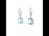 emerald cut aquamarine earrings, Gold Jewellery Sydney Australia