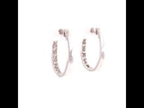 Diamond Channel Earrings, Gold Jewellery Sydney Australia