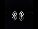 Diamond Clover Earrings, Gold Jewellery Sydney Australia