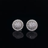 18k white gold diamond globe earrings, Gold Jewellery Sydney Australia