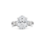 Oval cut white gold diamond engagement ring, Sydney Engagement Ring