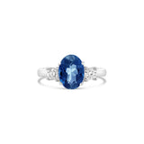 oval sapphire diamond engagement ring, Sydney Engagement Ring