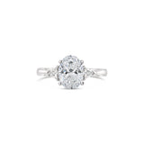 Oval cut with side diamonds, Sydney Engagement Ring