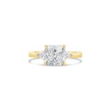 Timeless Princess Cut Diamond Engagement Ring with side diamonds, Sydney Engagement Ring