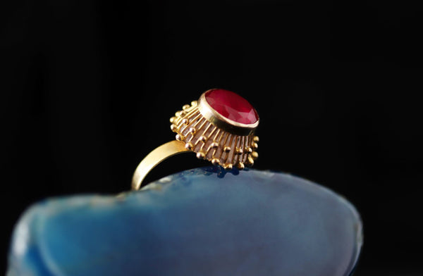 Just Gold Jewellery - Gemstone engagement ring