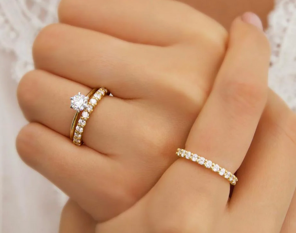 Just Gold Jewellery Diamond Eternity Band