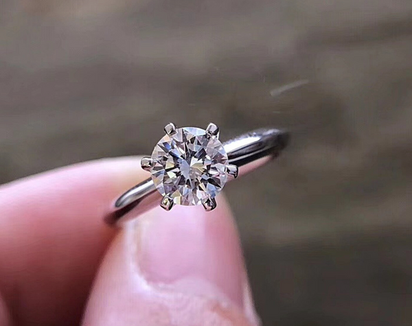 Six Prong Diamond Engagement Ring