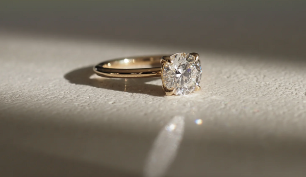 Four Prong Diamond Engagement Ring