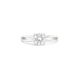 18k White Gold Split Shank Lab Grown Diamond Engagement Ring